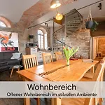 Hexenburgbeidresden Maisonette Ueber 2 Etagen Mit 4 Schlafzimmern, Kamin, Terrasse Und Fasssauna, Naehe Saechsische Schweiz Dresden Apartment Grossharthau