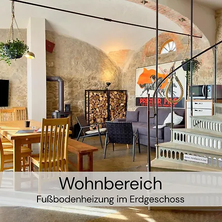 Maisonette-wohnung Mit Kamin Im Historischen Gewoelbe * Großharthau