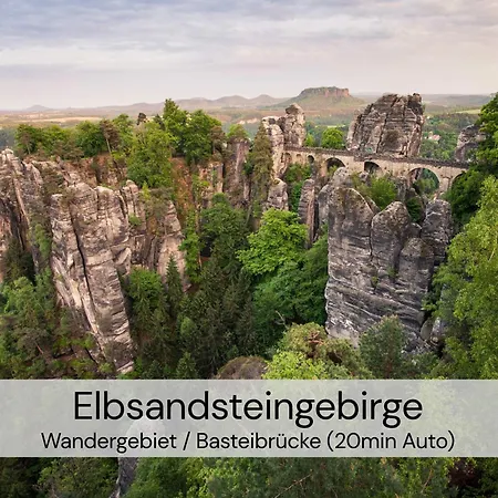 Hexenburgbeidresden Maisonette Ueber 2 Etagen Mit 4 Schlafzimmern, Kamin, Terrasse Und Fasssauna, Naehe Saechsische Schweiz Dresden