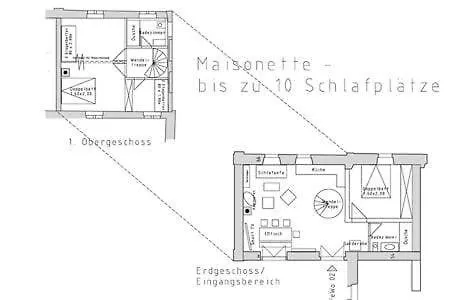 公寓 Maisonette-wohnung Mit Kamin Im Historischen Gewoelbe Großharthau