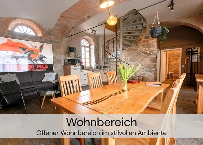 Hexenburgbeidresden Maisonette Ueber 2 Etagen Mit 4 Schlafzimmern, Kamin, Terrasse Und Fasssauna, Naehe Saechsische Schweiz Dresden Daire Großharthau