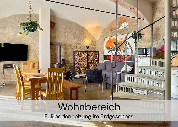 Hexenburgbeidresden Maisonette über 2 Etagen Mit 4 Schlafzimmern, Kamin, Terrasse Und Faßsauna, Nähe Sächsische Schweiz Dresden * Großharthau
