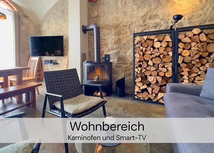 Hexenburgbeidresden Maisonette Ueber 2 Etagen Mit 4 Schlafzimmern, Kamin, Terrasse Und Fasssauna, Naehe Saechsische Schweiz Dresden