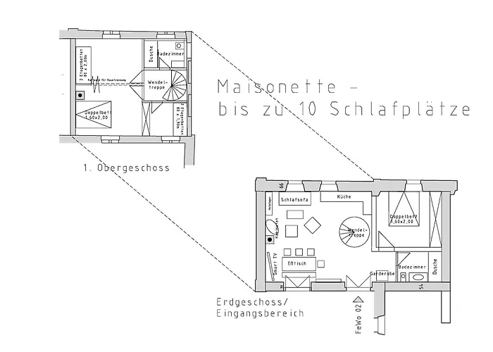 Apartment Hexenburgbeidresden Maisonette über 2 Etagen Mit 4 Schlafzimmern, Kamin, Terrasse Und Faßsauna, Nähe Sächsische Schweiz Dresden